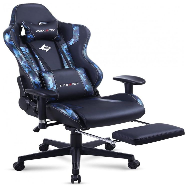 Cadeira-Gamer-Ergonomica-Ajustavel-com-Apoio-para-os-Pes-foto-5