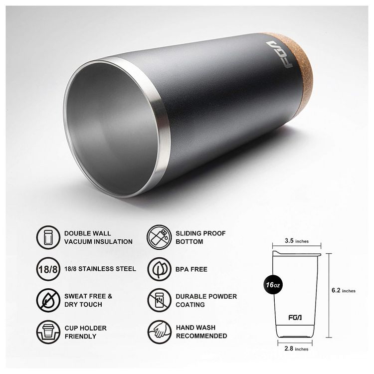 FGA-Copo-Termico-600-mL-para-Cerveja-Cafe-com-Isolamento-a-foto-2