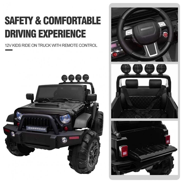 Carro-Carrinho-Eletrico-2-Assentos-12V-com-Luzes-de-LED-e-foto-4