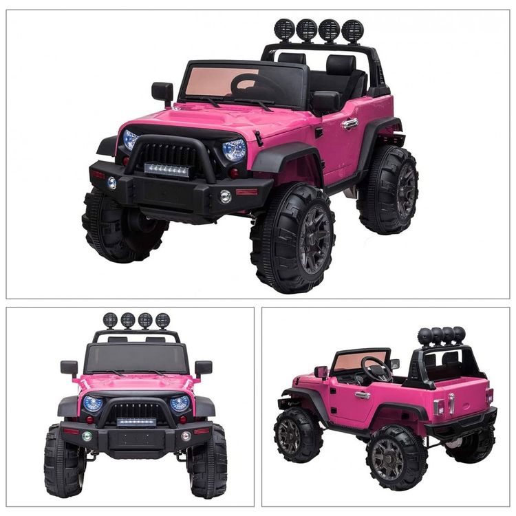 Carro-Carrinho-Eletrico-2-Assentos-12V-com-Luzes-de-LED-e-foto-1