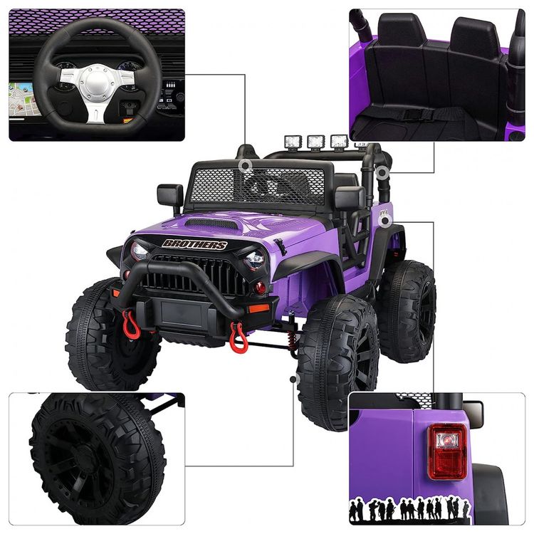 Carro-Carrinho-Eletrico-2-Assentos-12V-com-Controle-Remoto-foto-1