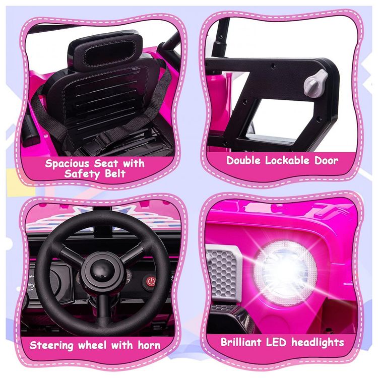 Carro-Carrinho-Eletrico-2-Assentos-12V-com-Luzes-de-LED-e-foto-5