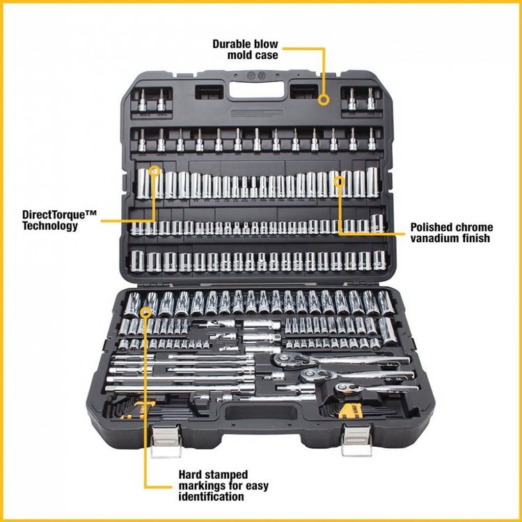 Conjunto-de-192-Ferramentas-Mecanicas-e-8-Chaves-DEWALT-foto-1