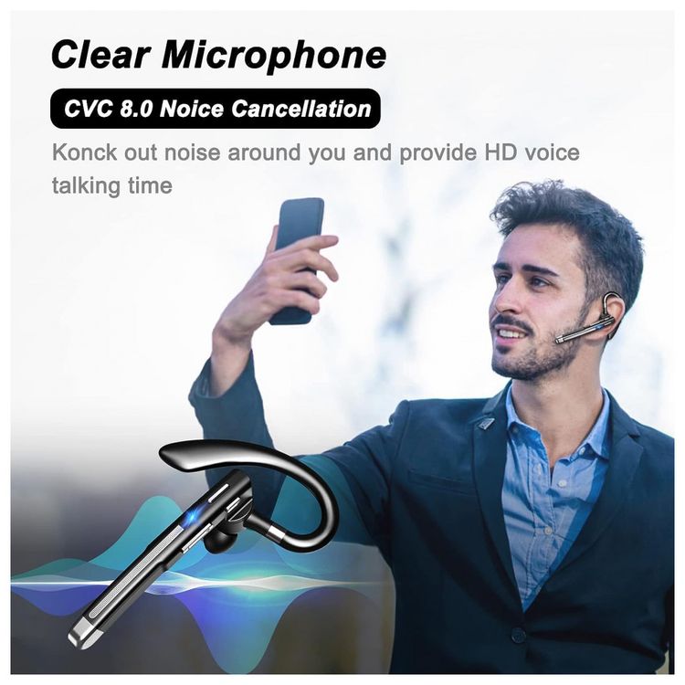 XVV-Fone-de-ouvido-sem-Fio-Headset-Bluetooth-para-Chamadas-foto-2