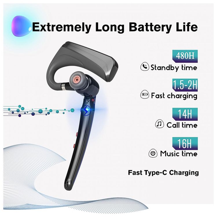 HonShoop-Fone-de-ouvido-sem-Fio-Headset-Bluetooth-para-foto-5