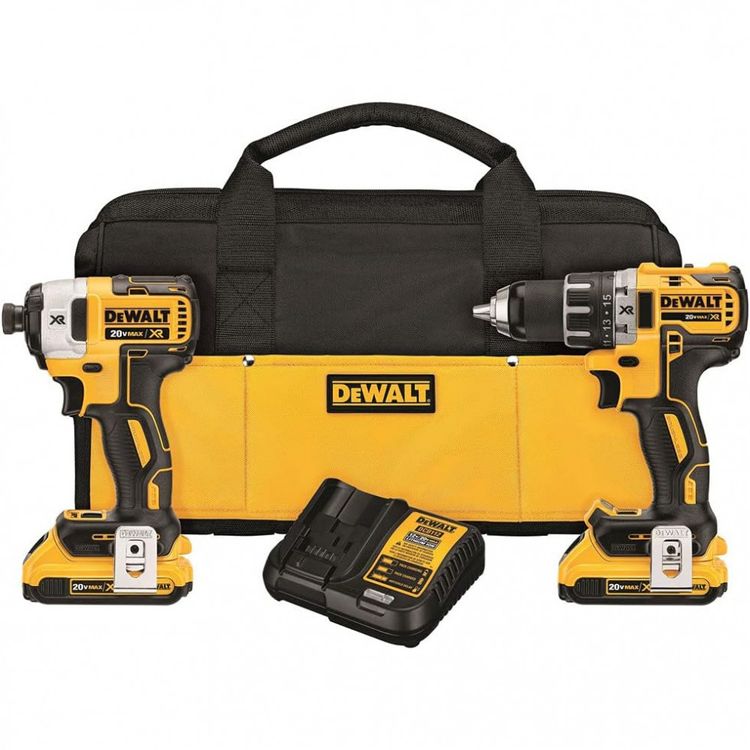 Kit-de-Furadeira-Eletrica-20V-DCK240C2-DEWALT-Brush-foto-0