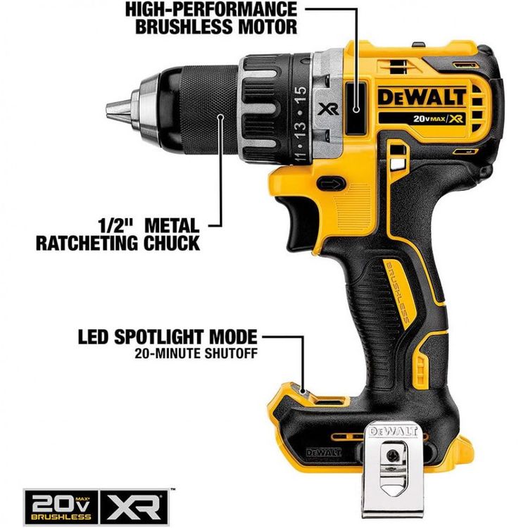 Kit-de-Furadeira-Eletrica-20V-DCK240C2-DEWALT-Brush-foto-2