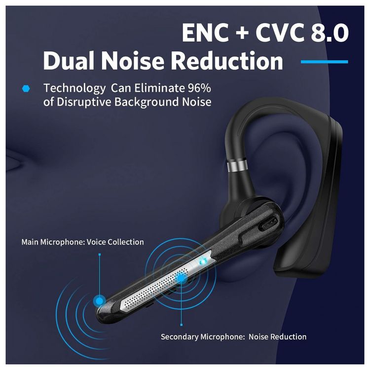 Fone-de-Ouvido-Bluetooth-CVC8.0-com-Cancelamento-de-Ruido-e-foto-1