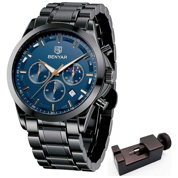 BENYAR-Relogio-Masculino-Analogico-Quartzo-Preto-foto-0