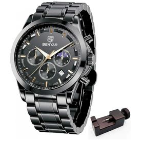Relogio-Masculino-Analogico-Quartzo-BY-BENYAR-5160-Preto-foto-0