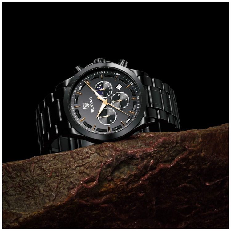 Relogio-Masculino-Analogico-Quartzo-BY-BENYAR-5160-Preto-foto-5