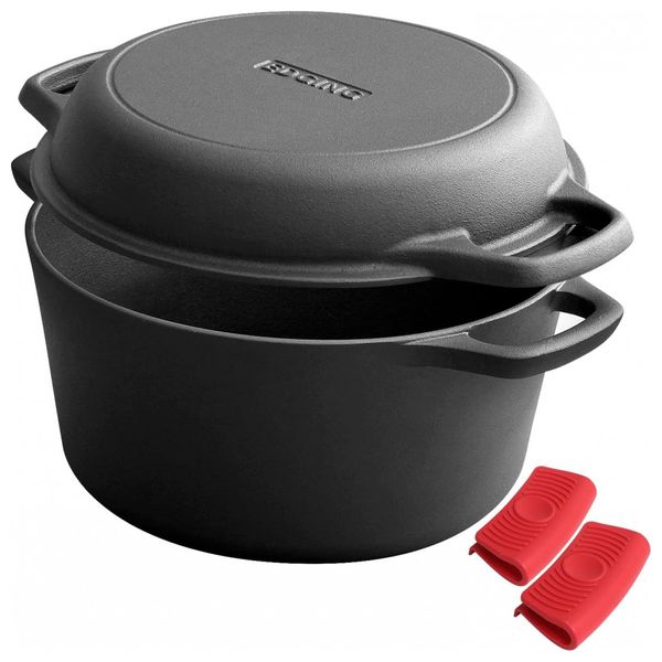 EDGING-CASTING-Panela-de-Ferro-Fundido-2-em-1-Capacidade-foto-0