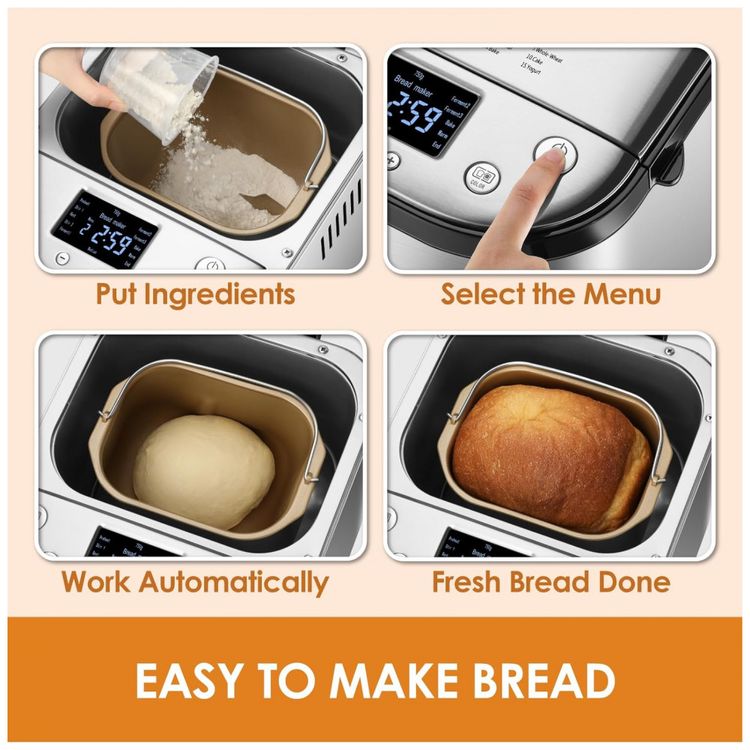 Panificadora-Automatica-15-em-1-com-Configuracao-Sem-Gluten-foto-3