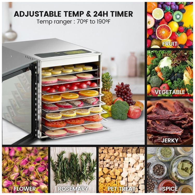 Desidratador-de-Alimentos-com-8-Bandejas-em-Aco-Inoxidavel-foto-4