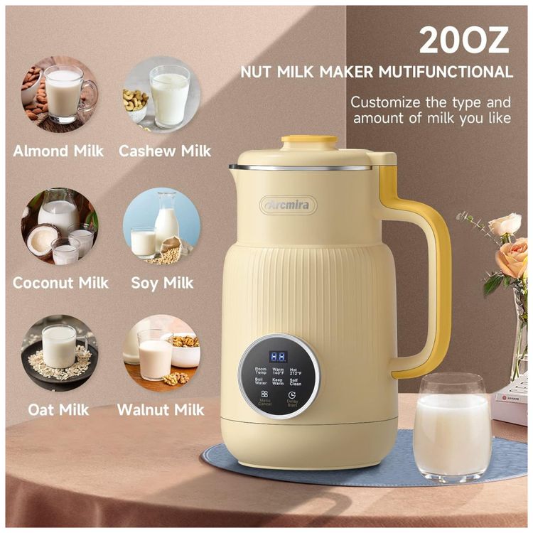 Maquina-de-Leite-Vegetal-Automatica-600mL-com-Tela-de-LED-e-foto-1