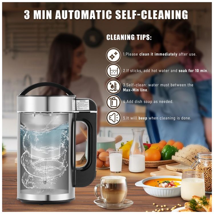 Maquina-de-Leite-Vegetal-7-em-1-1L-com-Limpeza-Automatica-e-foto-2