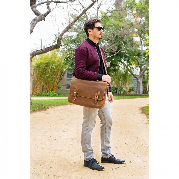 Viosi-Bolsa-Pasta-de-Couro-Masculina-para-Laptop-Marrom-foto-5