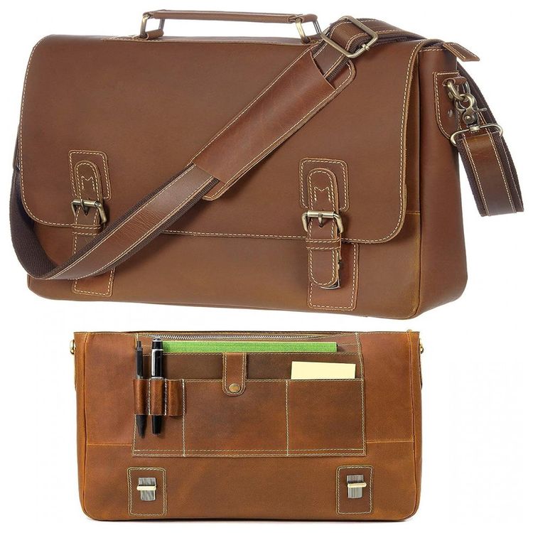 Viosi-Bolsa-Pasta-de-Couro-Masculina-para-Laptop-Marrom-foto-0
