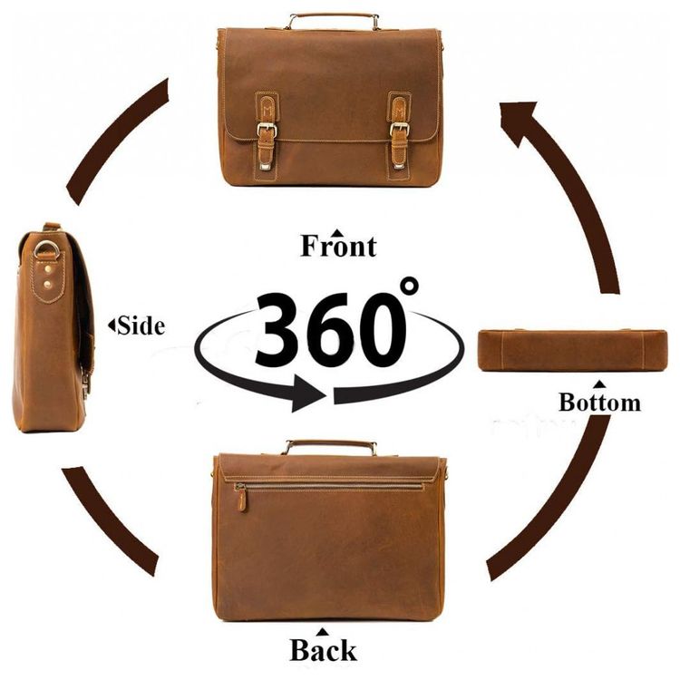 Viosi-Bolsa-Pasta-de-Couro-Masculina-para-Laptop-Marrom-foto-4