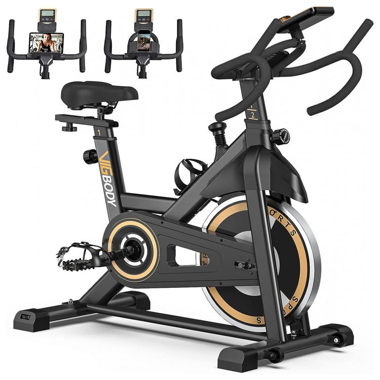 Bicicleta-Ergometrica-com-Suporte-para-Tablet-e-Banco-foto-0