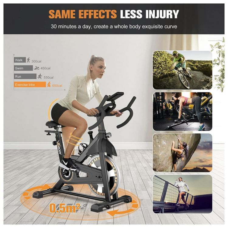 Bicicleta-Ergometrica-com-Suporte-para-Tablet-e-Banco-foto-1