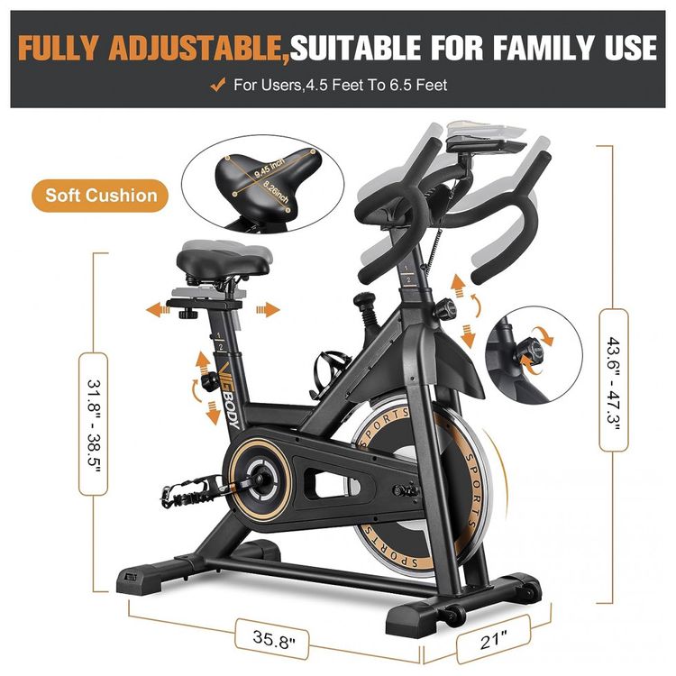 Bicicleta-Ergometrica-com-Suporte-para-Tablet-e-Banco-foto-3
