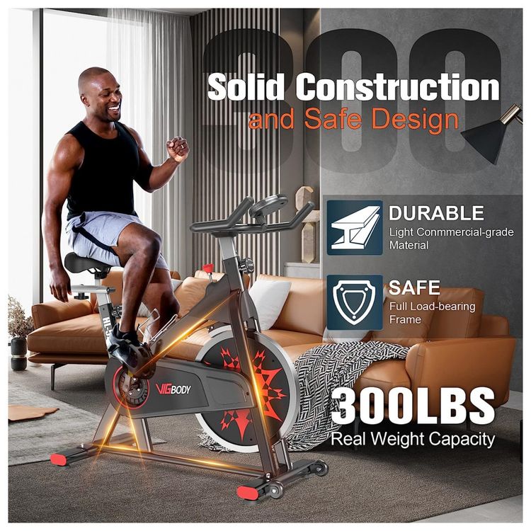 VIGBODY-Bicicleta-Ergometrica-com-Suporte-para-Tablet-e-foto-1
