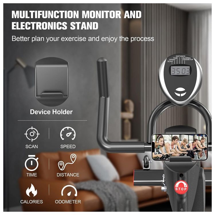 VIGBODY-Bicicleta-Ergometrica-com-Suporte-para-Tablet-e-foto-3