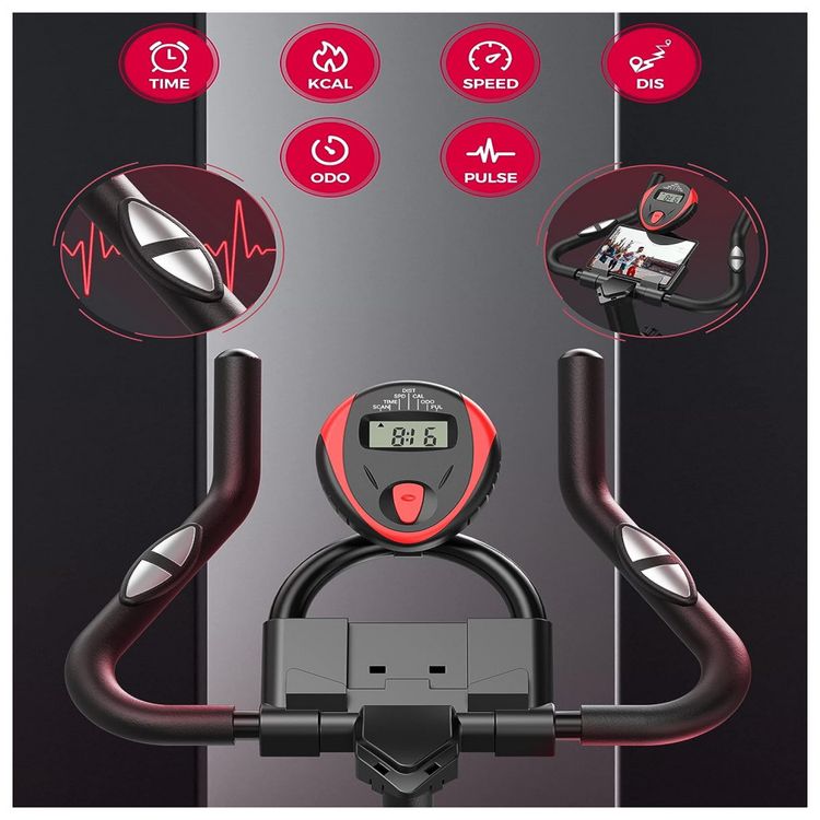 Bicicleta-Ergometrica-com-Suporte-para-Tablet-e-Banco-foto-5