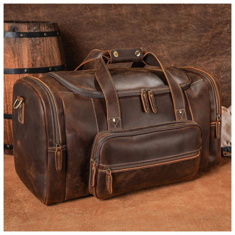 Polare-Bolsa-de-Viagem-Masculina-Classica-de-Couro--Marrom-foto-5