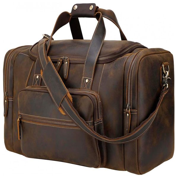 Polare-Bolsa-de-Viagem-Masculina-Classica-de-Couro--Marrom-foto-0