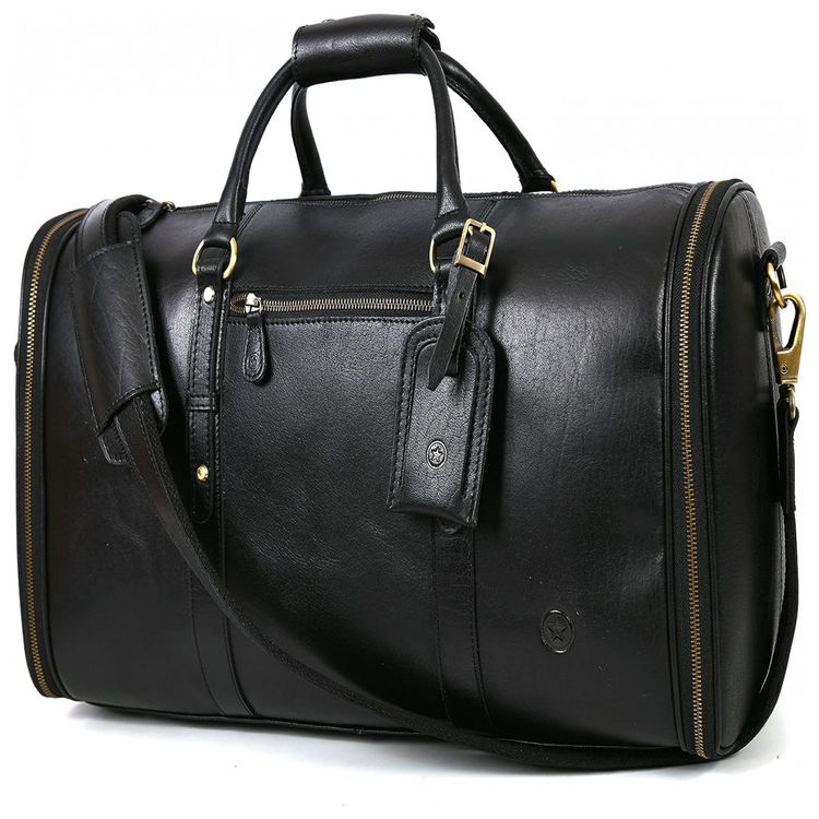 Aaron-Bolsa-de-Viagem-Masculina-Classica-de-Couro--Marrom-foto-0