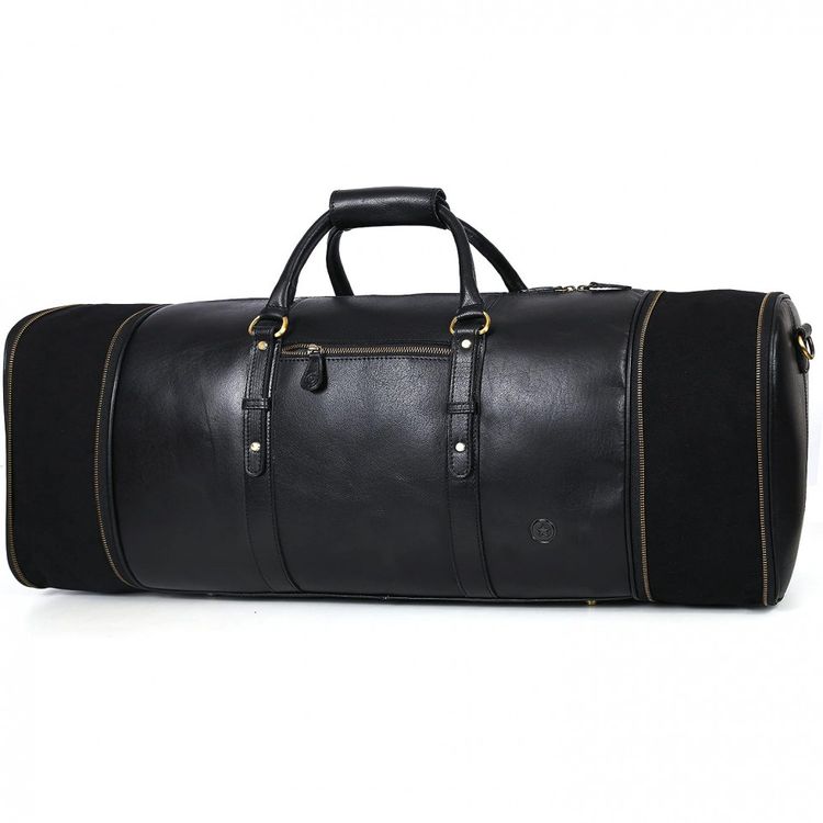 Aaron-Bolsa-de-Viagem-Masculina-Classica-de-Couro--Marrom-foto-1