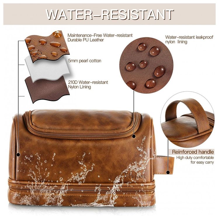 Necessaire-Masculina-Vintage-de-Couro-Sintetico-com-Forro-a-foto-2