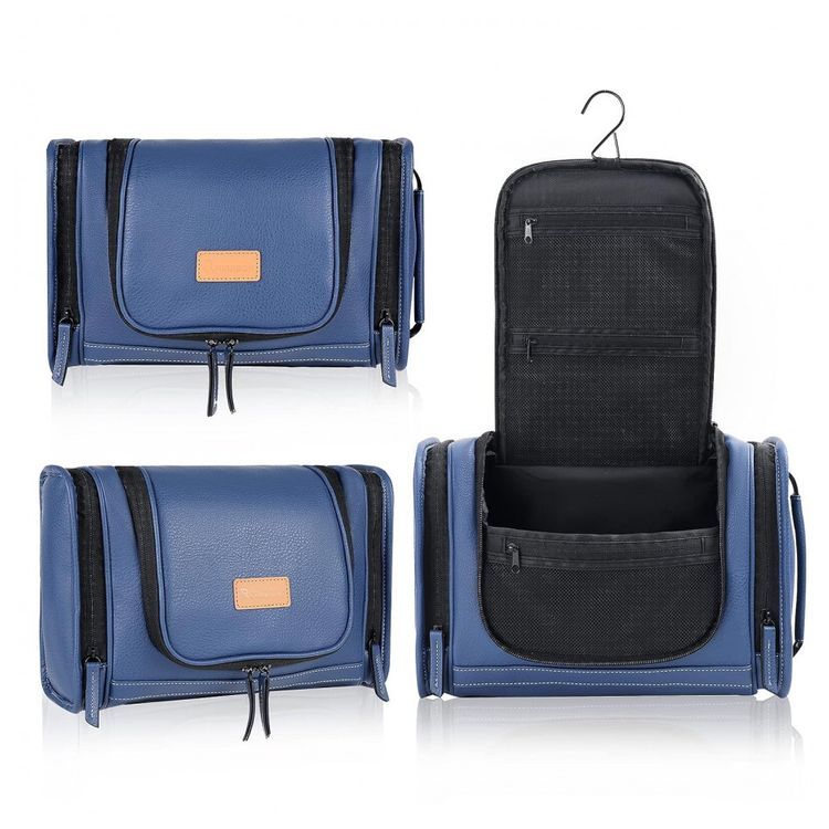 Necessaire-Masculina-Vintage-de-Couro-Sintetico-com-Forro-a-foto-1