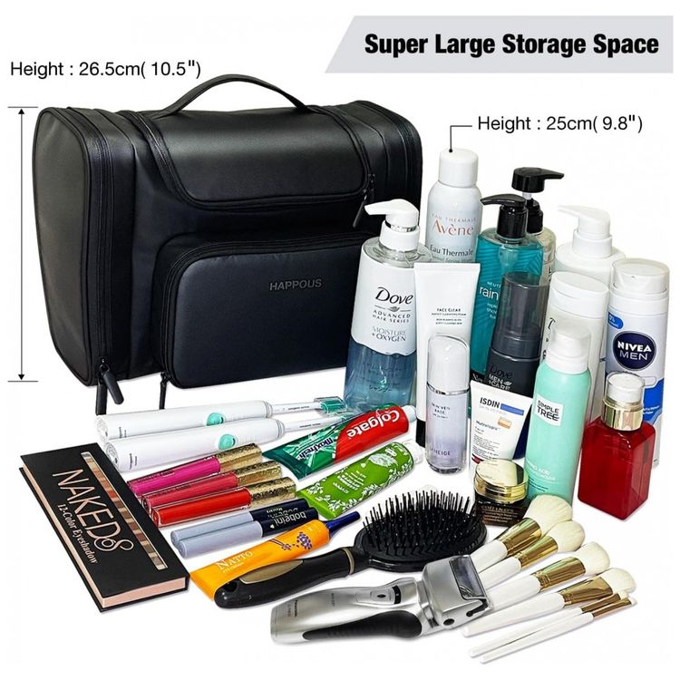 Necessaire-Masculina-Vintage-de-Couro-Sintetico-com-Forro-a-foto-2