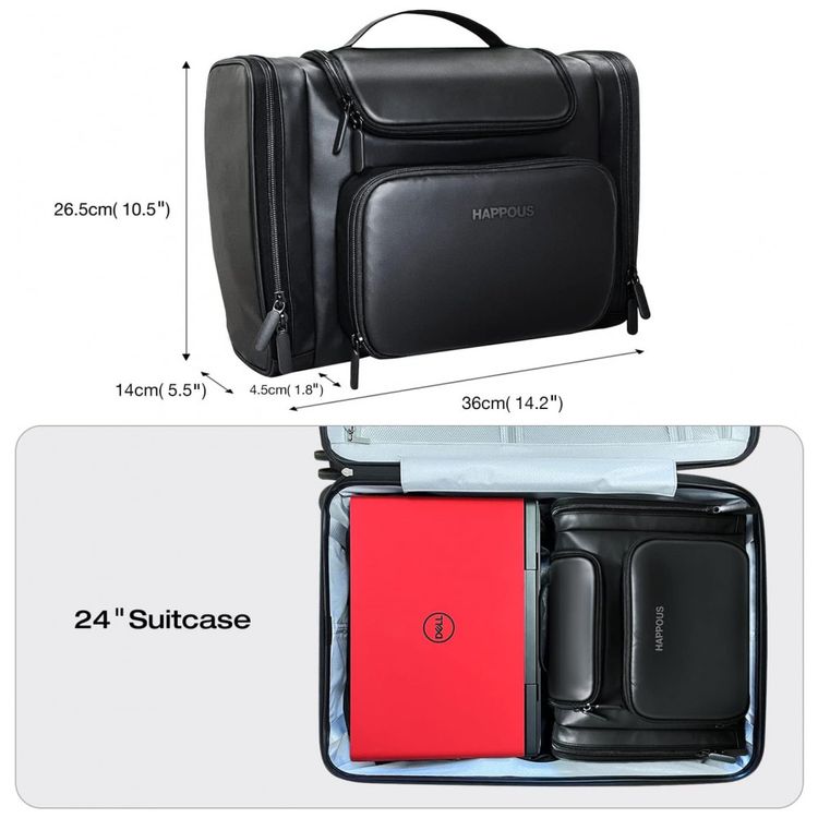 Necessaire-Masculina-Vintage-de-Couro-Sintetico-com-Forro-a-foto-5