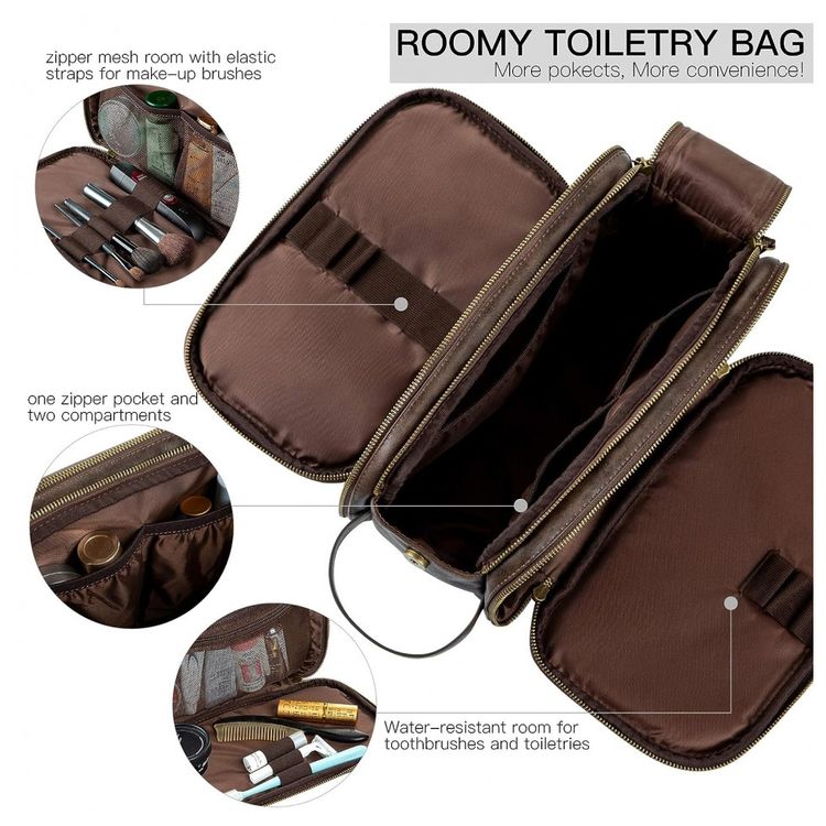 Necessaire-Masculina-Vintage-de-Couro-Sintetico-com-Forro-a-foto-3