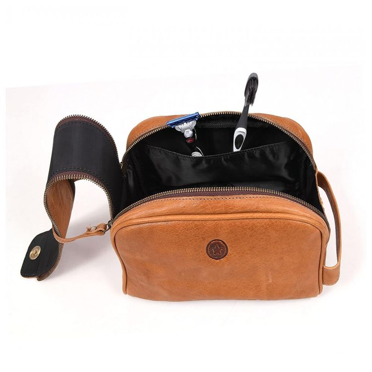 Aaron-Necessaire-Masculina-Vintage-de-Couro-com-Forro-a-foto-2