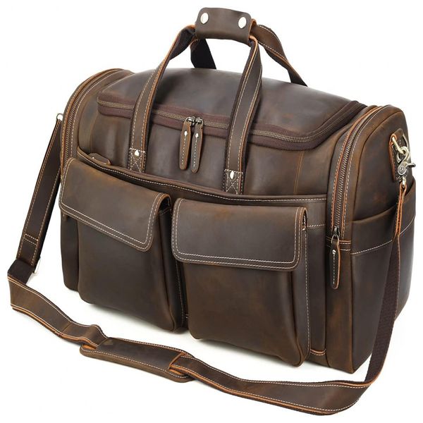 Polare-Bolsa-de-Viagem-Masculina-Classica-de-Couro--Marrom-foto-0