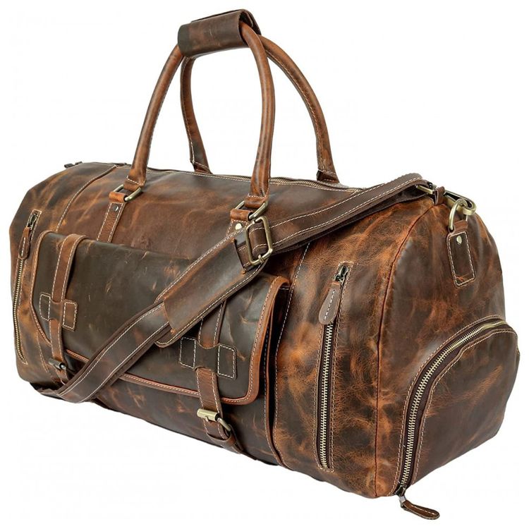 Bolsa-de-Viagem-Masculina-Classica-de-Couro-TUZECH-Marrom-foto-5