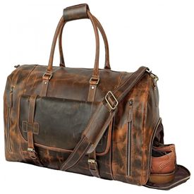 Tuzech-Bolsa-de-Viagem-Masculina-Classica-de-Couro--Marrom-foto-0