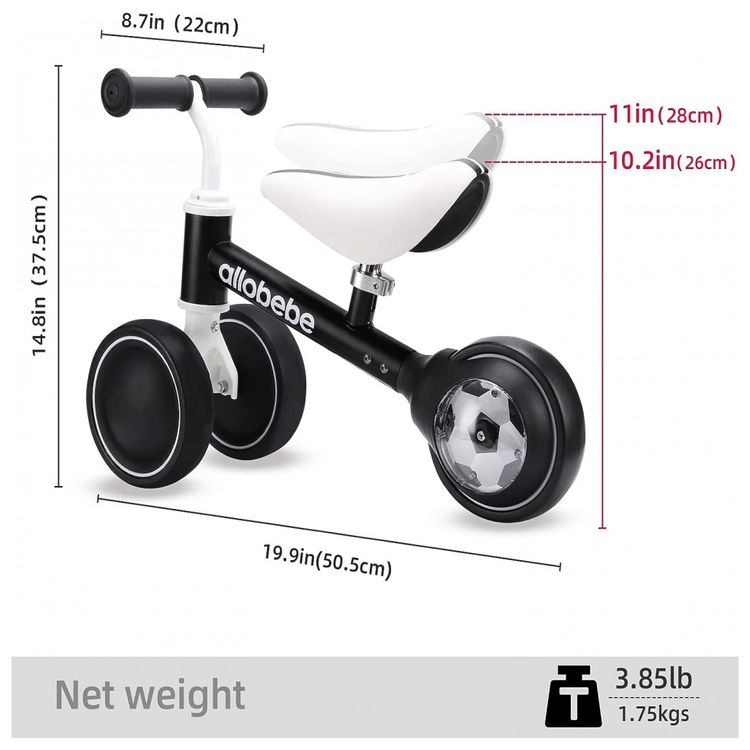 Bicicleta-sem-Pedal-Infantil-para-Bebes-de-1-a-3-anos-foto-3