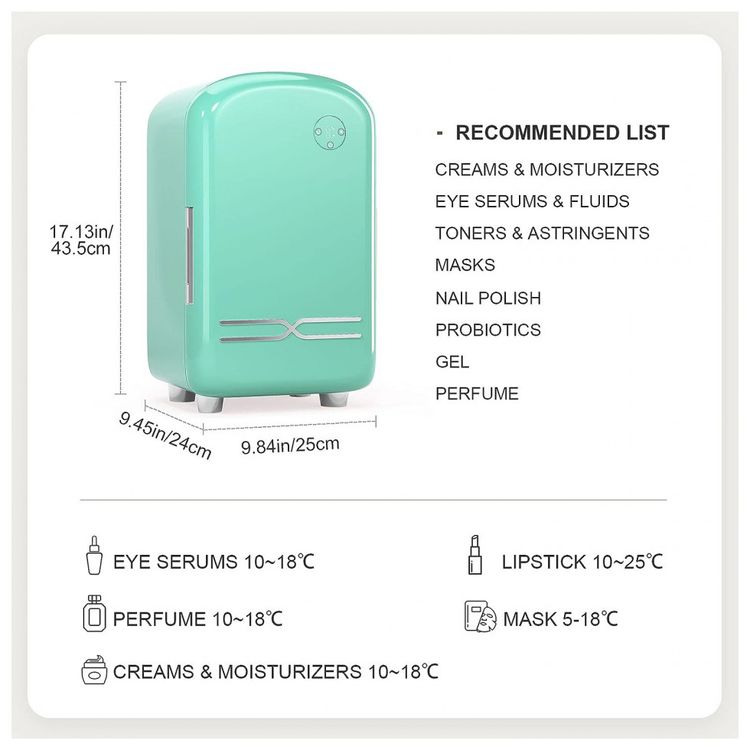 H-HUKOER-Mini-Geladeira-para-Skincare-12-Litros-Portatil-foto-3