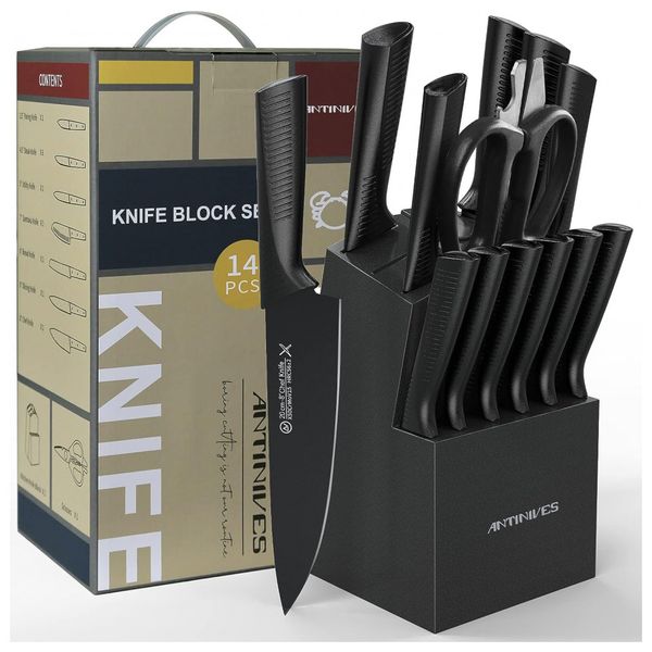 ANTINIVES-Conjunto-de-Facas-em-Aco-Inoxidavel-com-Bloco-de-foto-0