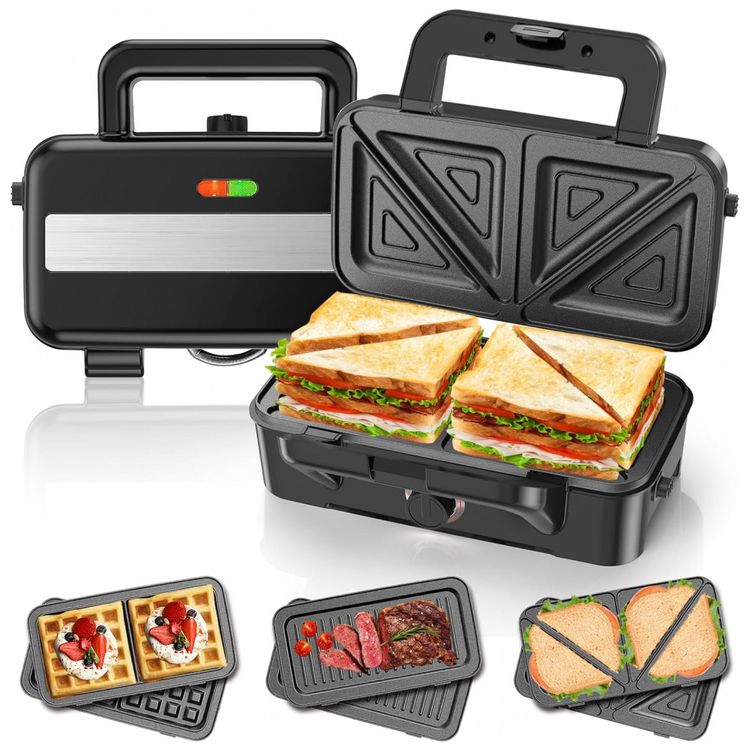 Sanduicheira-e-Maquina-de-Waffle-3-em-1-com-Controle-de-foto-0