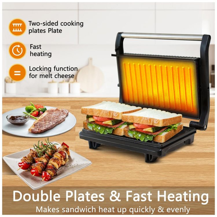 Sanduicheira-e-Grill-Eletrico-3-em-1-com-Superficie-foto-3