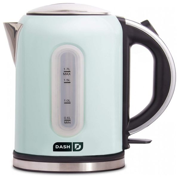 MW Chaleira Elétrica 1.7L com Desligamento Automático, Aço Inoxidável, 1500W, 110v, DASH DEK001, Branco