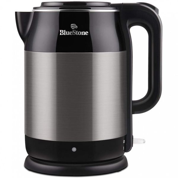 BLUESTONE KTB 3468X Chaleira Elétrica 1.7L com Desligamento Automático, Aço Inoxidável, 1500W, 110V, Prata