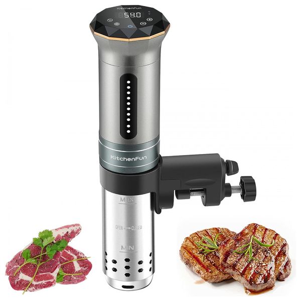 Termocirculador Elétrico Ultra Silencioso para até 50L, 1100W, 110v, KITCHENFUN, Preto